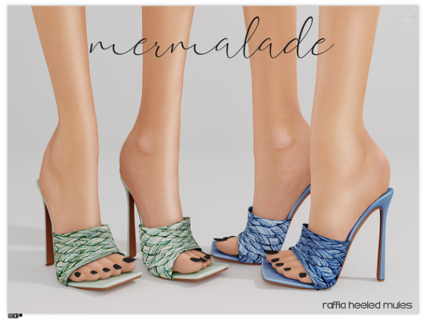 Mermalade’s Fashion Guru: Raffia Heeled Mules (Sexy High Heels for Her)