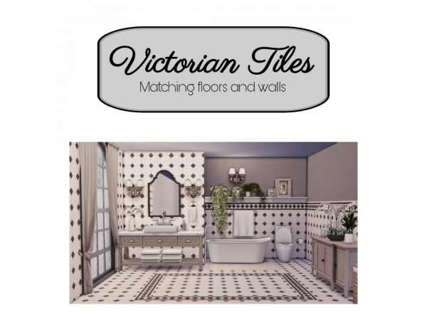 Sooky88’s Elegance Unveiled: Victorian Tiles for Harmonious Floors & Walls (#AlphaCC Builds)