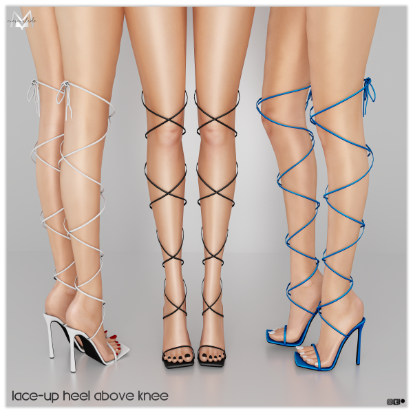 Mermalade Majesty: Elevate Your Stride with Luxury Lace-Up Heels (Sexy Above Knee Elegance)