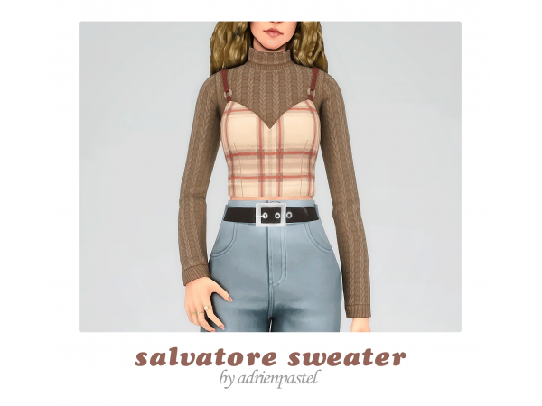 Salvatore Elegance: AdrienPastel’s Chic Female Sweater Collection (AlphaCC)