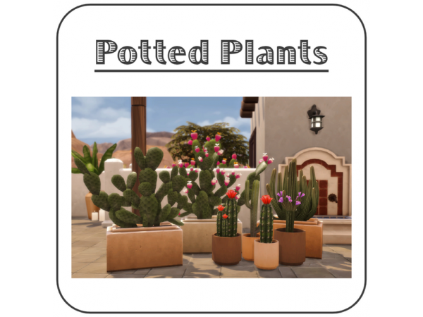 Sooky88’s Botanical Bliss: A Chic Potted Plant Set (Accessories & Decor)