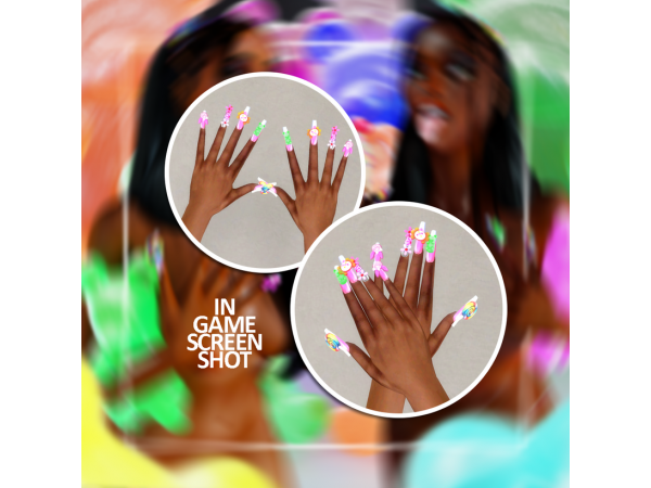 309730 sweet treat nails by dorific sims4 featured image