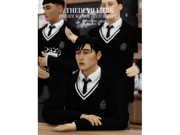 Devilliers’ Academy Elegance: Private School Decor Sims Pt. 1 (Accessories & Alphacc)