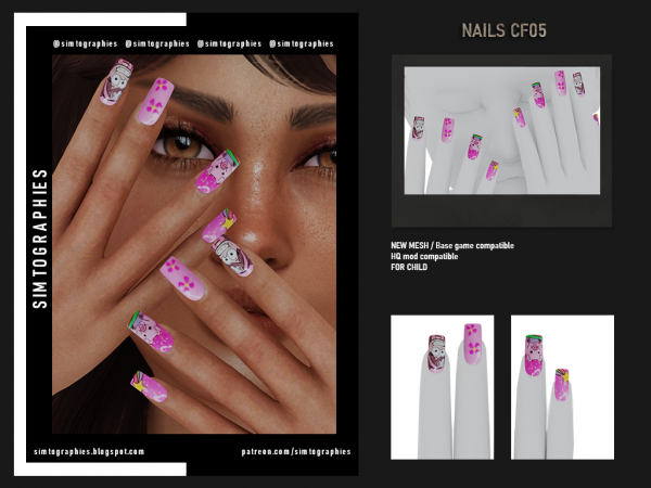312711 nails cf05 sims4 featured image