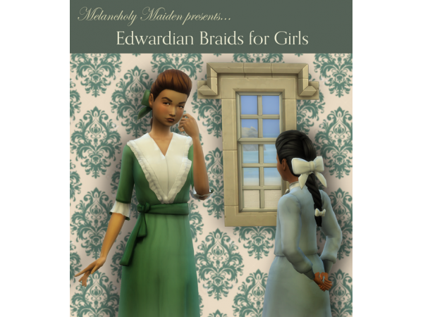 312734 edwardian braids for girls sims4 featured image