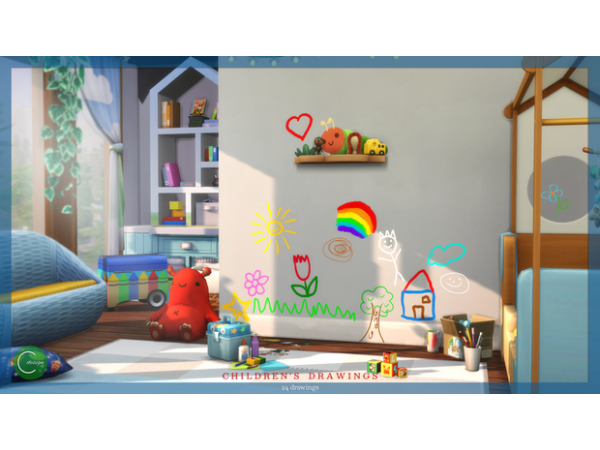 313422 children s drawings by cross design sims4 featured image