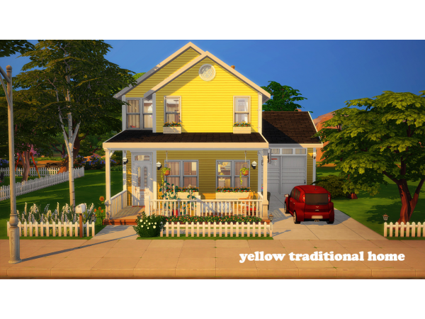 313428 yellow traditional home by xsavannahx987 sims4 featured image
