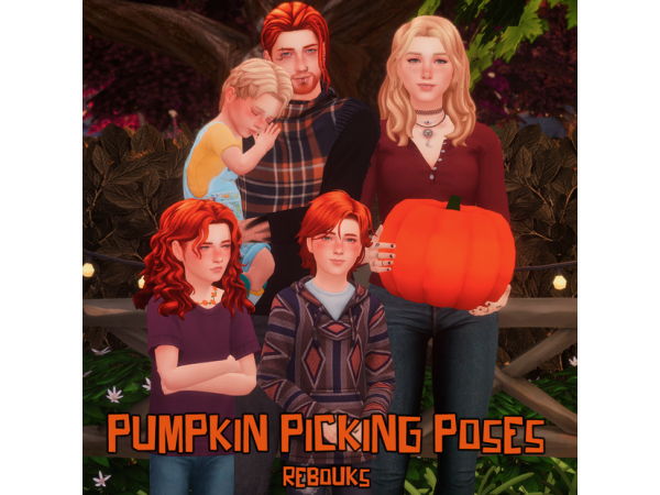 313542 pumpkin picking poses by rebouks sims4 featured image