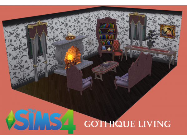 313586 ts3 conversion gothique living by xsavannahx987 sims4 featured image