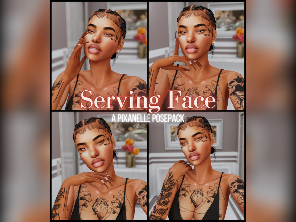 313611 pixanelle serving face selfie posepack sims4 featured image