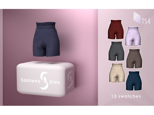 Santana Sims’ Summer Breeze Collection (Tops & Shorts Sets – Alpha CC Female Fashion)