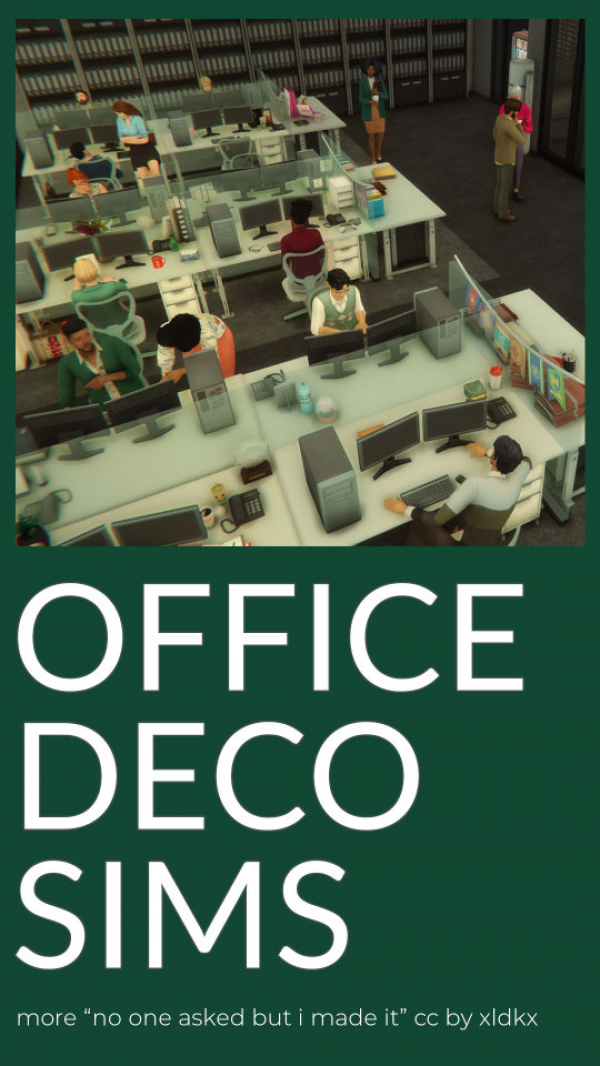 316178 office deco sims another extremely specific deco sim set by xldkx sims4 featured image