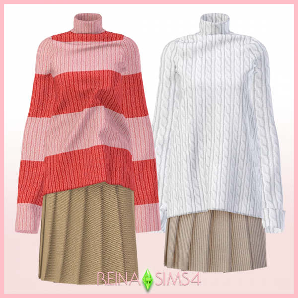 reina_ts4_long sweater&skirts_ver.1~2  by reina sims4