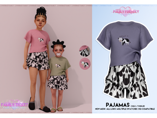 316774 pajamas for child toddler by lynxsimz family sims4 featured image
