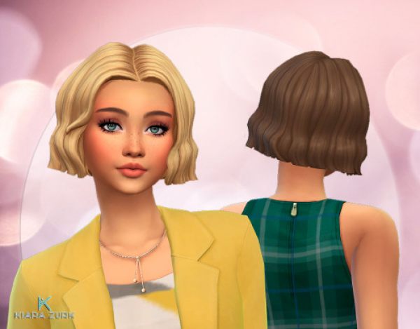 316966 short 2 tone hair v2 sims4 featured image