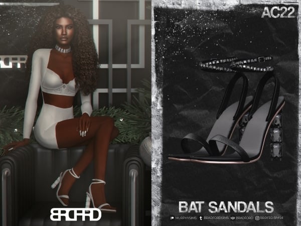 GlamBat Sandals (AC22-Day 14) [Sexy High  Heels, Female Shoes & Accessories]