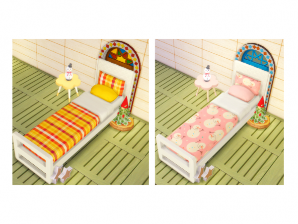317074 winter single bed by waaneco sims4 featured image