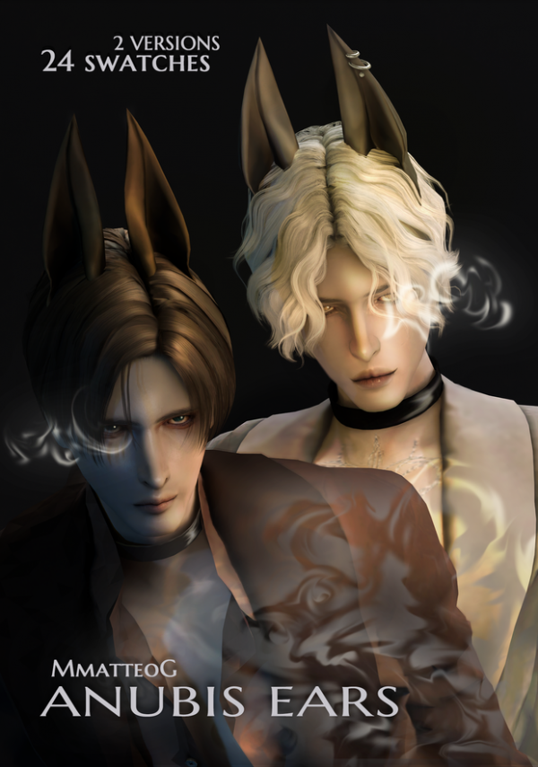Anubis Accents: Unique Ears & Earrings by MMatteoG0808 (Rings, Male Jewelry)