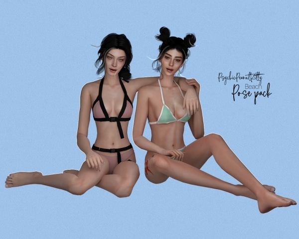 317124 poses beach by psychicpeanutkitty sims4 featured image