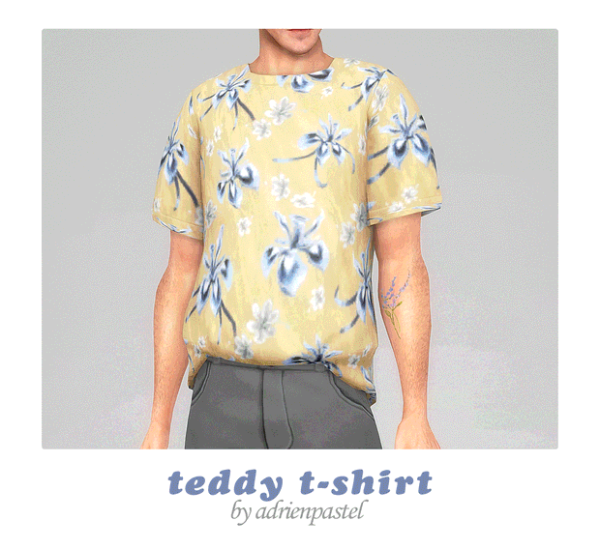 AdrienPastel’s Teddy Tee: Stylish Comfort for Men (T-Shirts & Clothing Sets)
