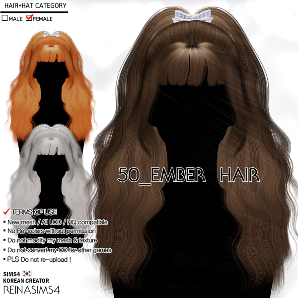 318364 reina ts4 50 ember hair ribbon acc by reina sims4 sims4 featured image