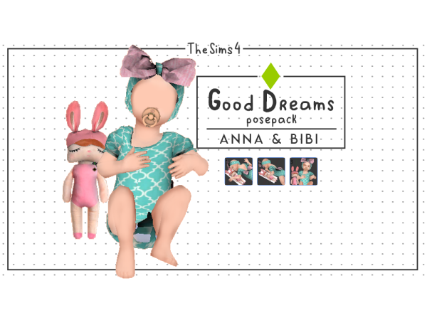 Sweet Slumber: Dreamy Toddler Posepack (Anna&Bibi) – AlphaCC Delight #Poses