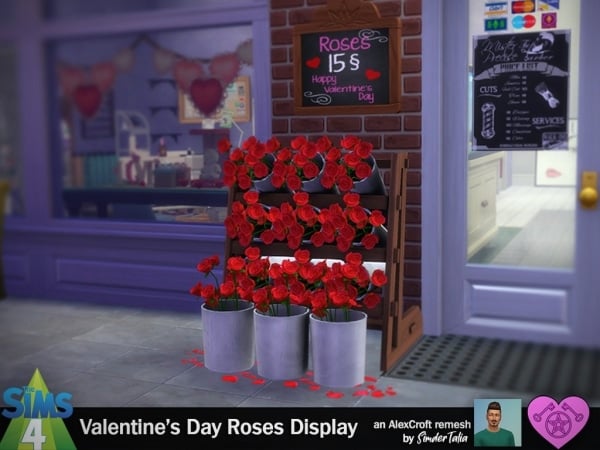 AlexCroft’s Enchanted Blooms: Valentine’s Day Rose Display Set (Decor & Plants)