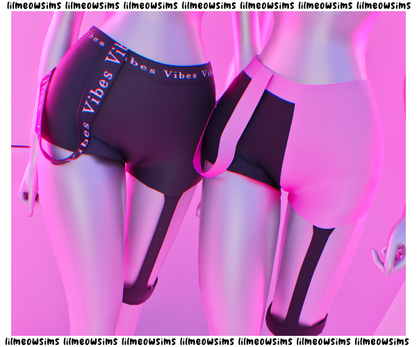 Chic WhiskerTrends: LilMeowSims’ Alpha CC Vibes Shorts Collection (Female Fashion)