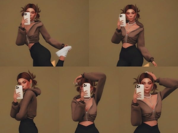 320795 selfie pose pack ii sims4 featured image