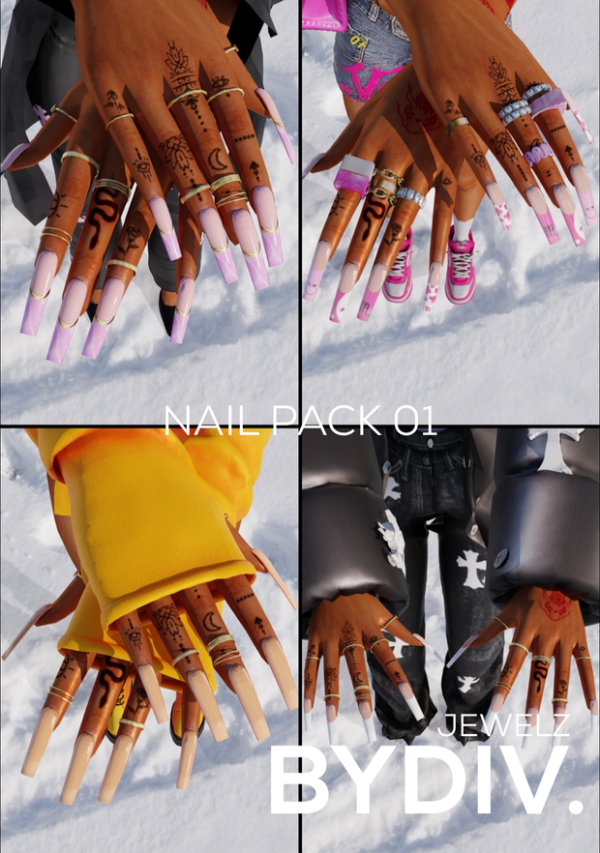 320803 nail pack 01 bydiv sims4 featured image