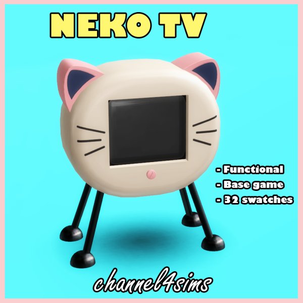 321118 ts4 neko tv by channel4sims sims4 featured image