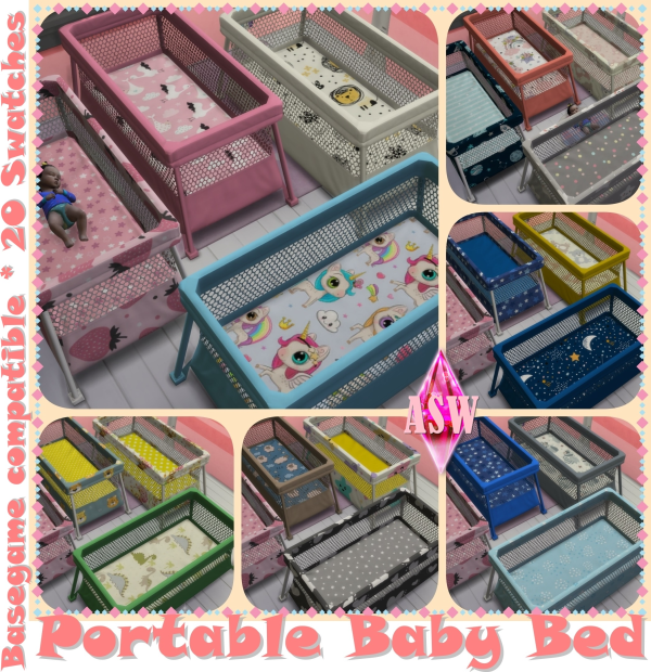 321814 portable baby bed recolors by annett 39 s sims 4 welt asw sims4 featured image