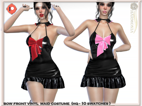 322270 bow front vinyl sexy cosplay costume by harmonia 39 s secret 127826 sims4 featured image