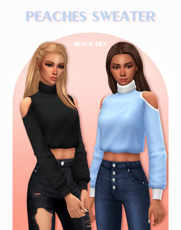Black Lily’s Peachy Embrace (Chic Female Sweater Collection)