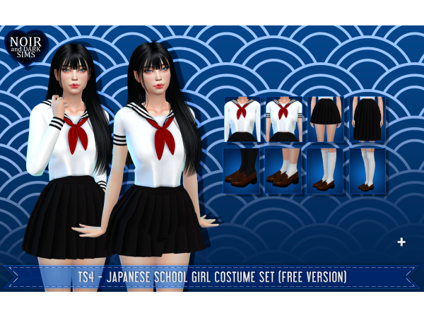 Kawaii Kitsune’s TS4 Japanese Schoolgirl Ensemble (Free) – Authentic Costumes & Accessories