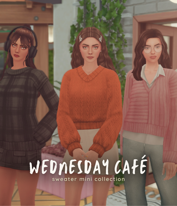 Nooboo’s Nook: Wednesday Café Pt. 1 – Chic Sweater Mini Collection