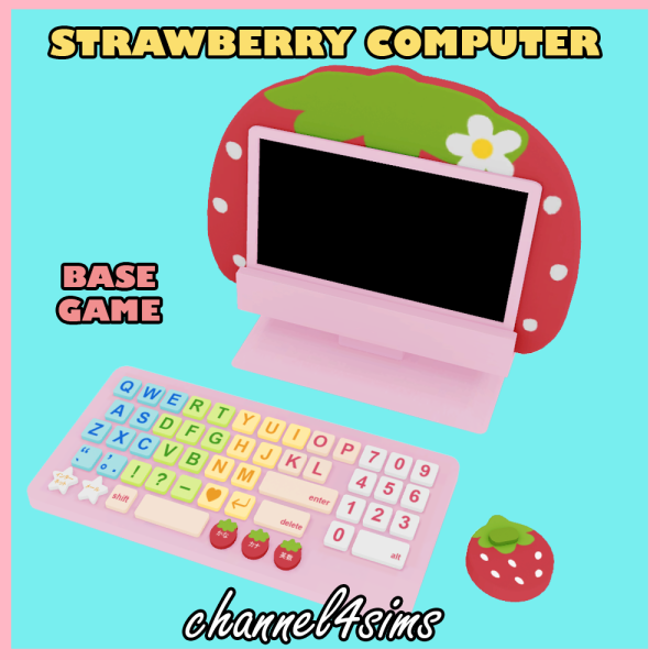 325497 ts4 strawberry computer by channel4sims sims4 featured image