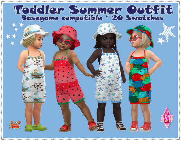 Annett’s Enchanted Ensemble: Chic Toddler Summer Outfits & Hats (ASW Collection)