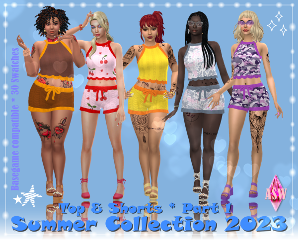Annett’s Allure: Summer 2023 Collection (Tops & Shorts Sets by ASW)