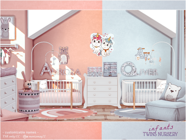 327069 infant twins nursery by moniamay72 sims4 featured image