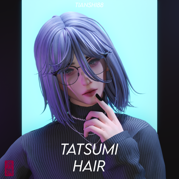 Tatsumi Tresses by Tianshi: AlphaCC’s Medium Female Hair Elegance