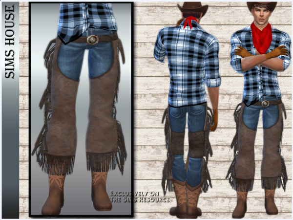 328060 sims house s men s jeans with cowboy chinks men s jeans sims4 featured image