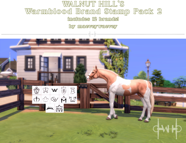 328962 warmblood brand stamp pack 2 by maeveywaevey sims4 featured image