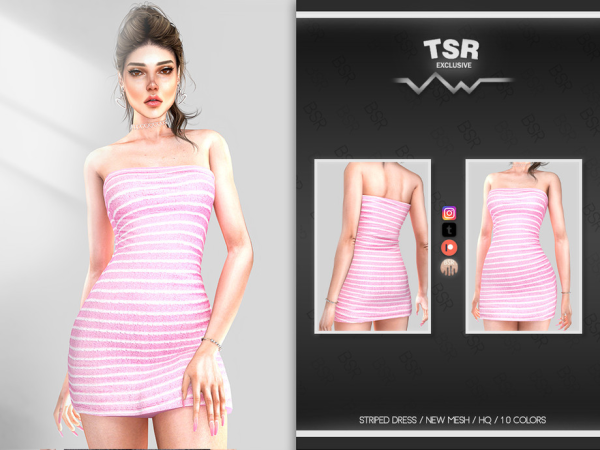 329059 striped dress bd1002 sims4 featured image