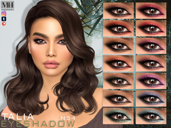 Glamour Glance: Talia’s N54 Eyeshadow for Mesmerizing Eyes (AlphaCC Collection)