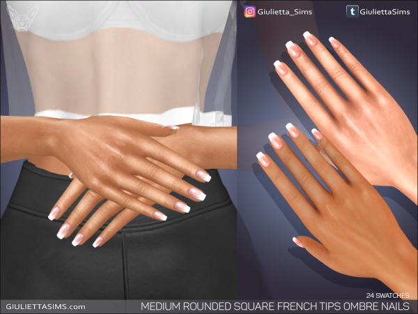 329228 medium rounded square french tips ombre nails sims4 featured image