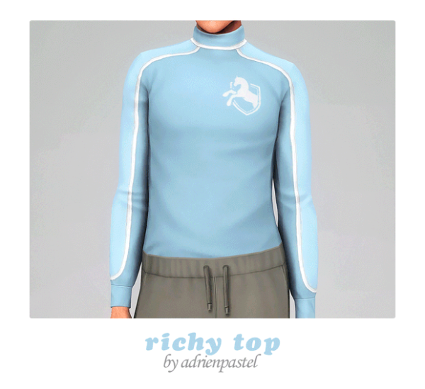Richy Raiment: Chic AdrienPastel Top & Trousers Ensemble (#AlphaCC Collection)
