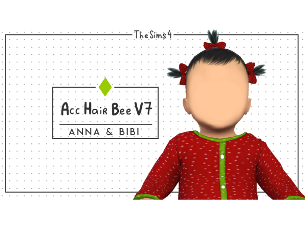 Beehive Bliss: Anna & Bibi’s Alpha Hair Collection (V7) for Infants 🎀 #infantcc
