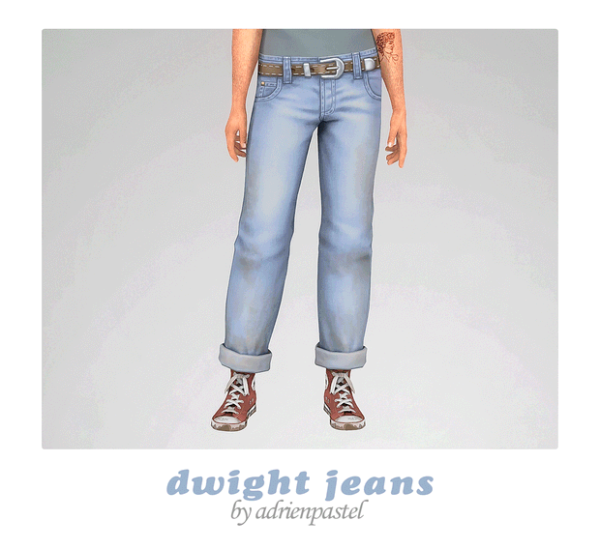 330283 dwight jeans by adrienpastel sims4 featured image
