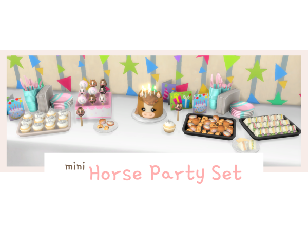 330382 horse party set 128052 by littlbowbub sims4 featured image